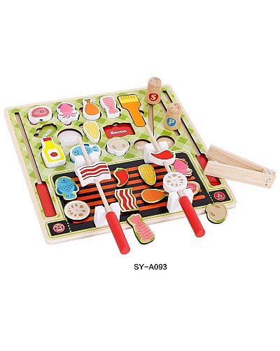 Wooden puzzle barbecue 4031
