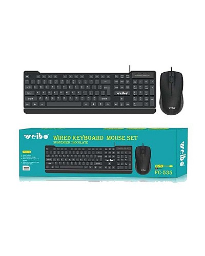 Wired keyboard mouse set 
